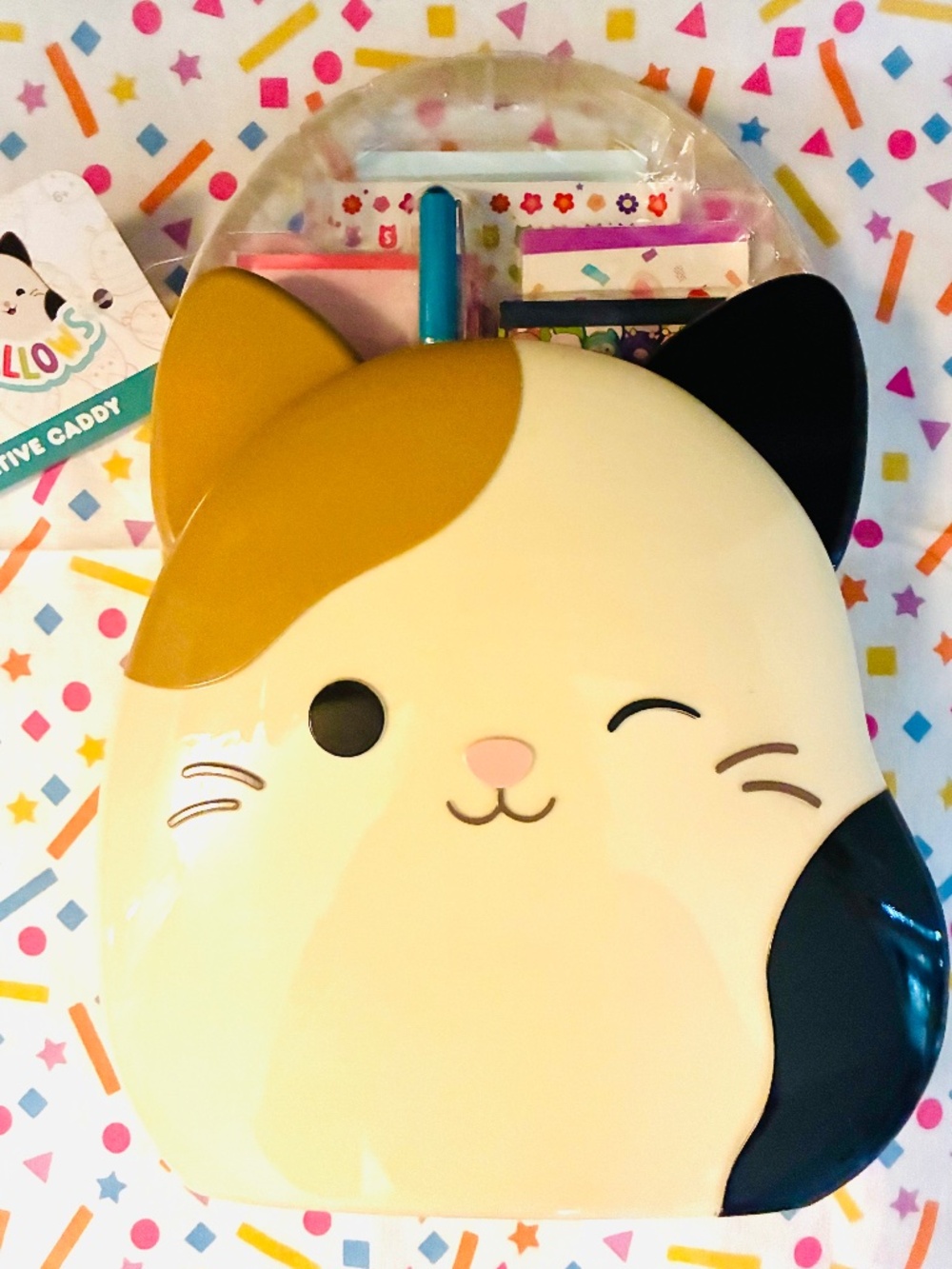 NEW Squishmallows Creative Caddy Art Supplies, Kitty Caddy, Car Toys, Travel
